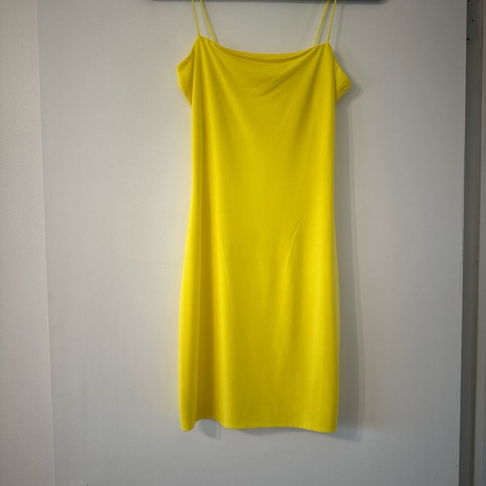 Yellow Spaghetti Strap Dress